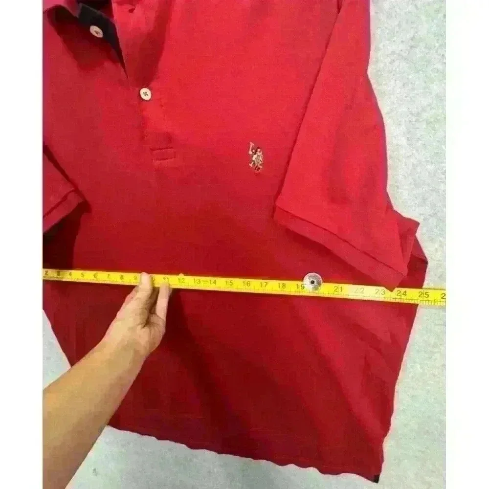 Us Polo Assn Luxury Feel Stretch Soft Men's XXL Red Flesh Pony‎ 100% Cotton EUC